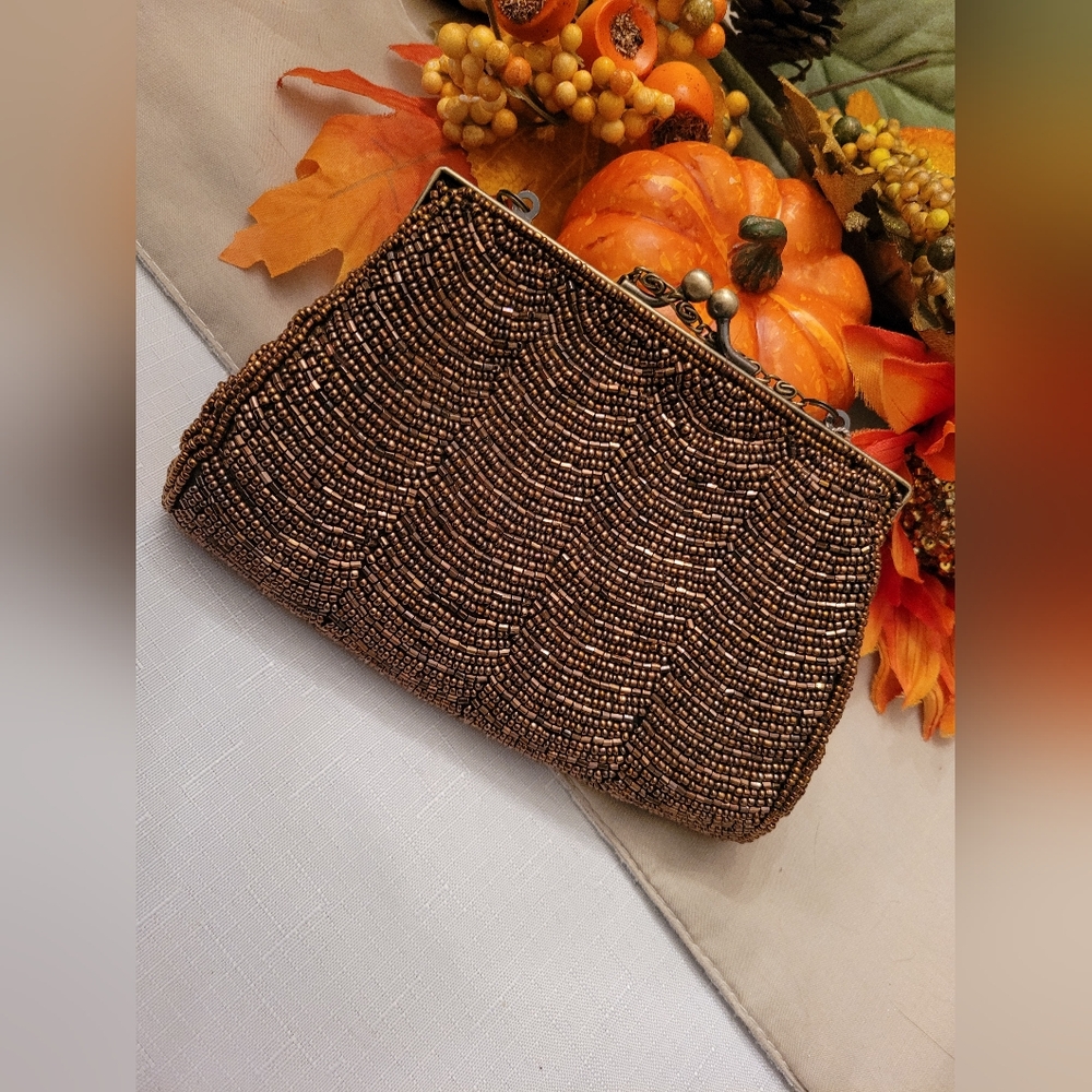 Mariell clutch beaded purse